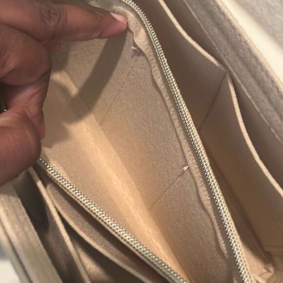 Omystyle Tote Bag Insert Beige Travel Organizer Kids Beach Bag Work Vacation New - Picture 5 of 12